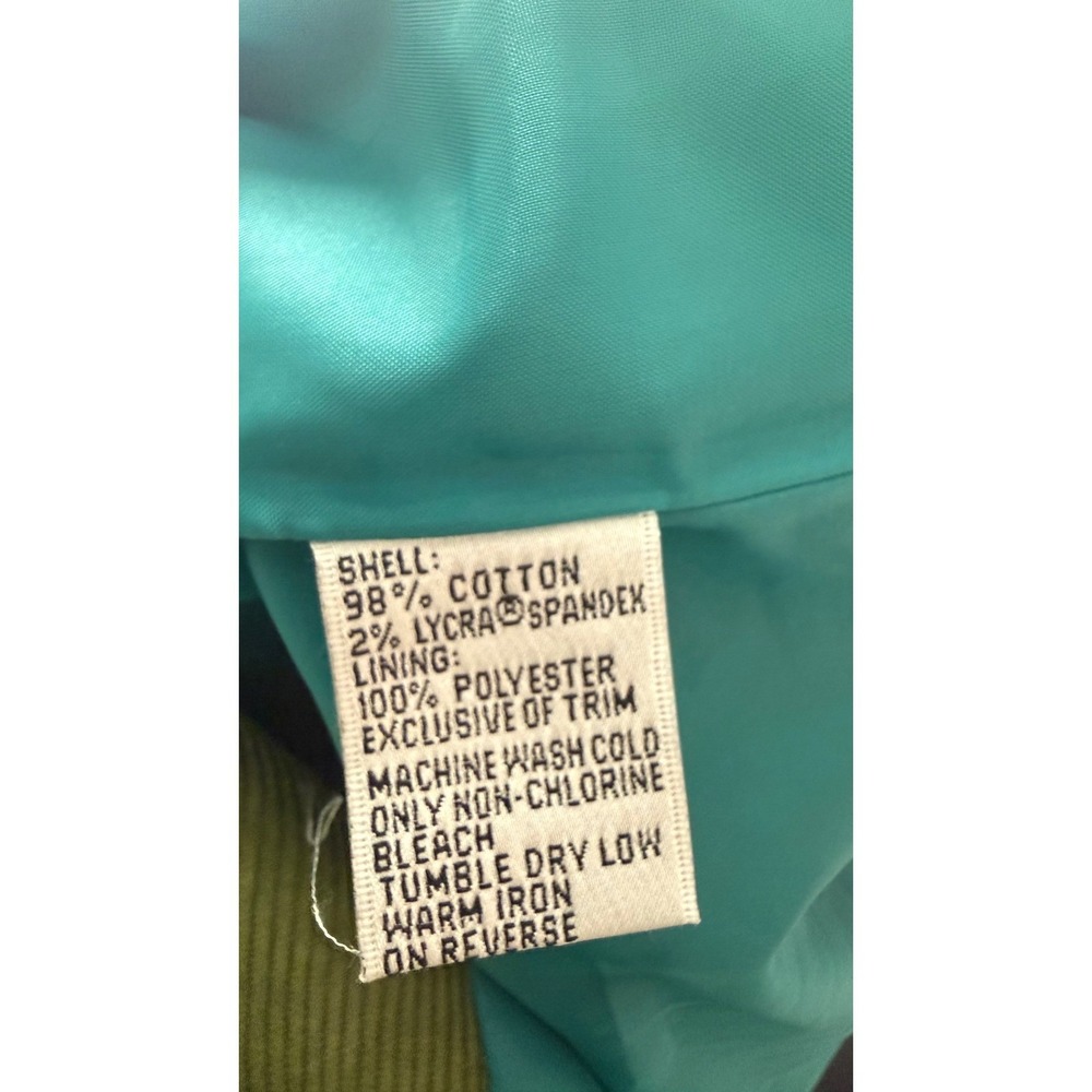 Talbots Petites Green Corduroy Blazer Jacket Women Size 14 Petite - Picture 7 of 12
